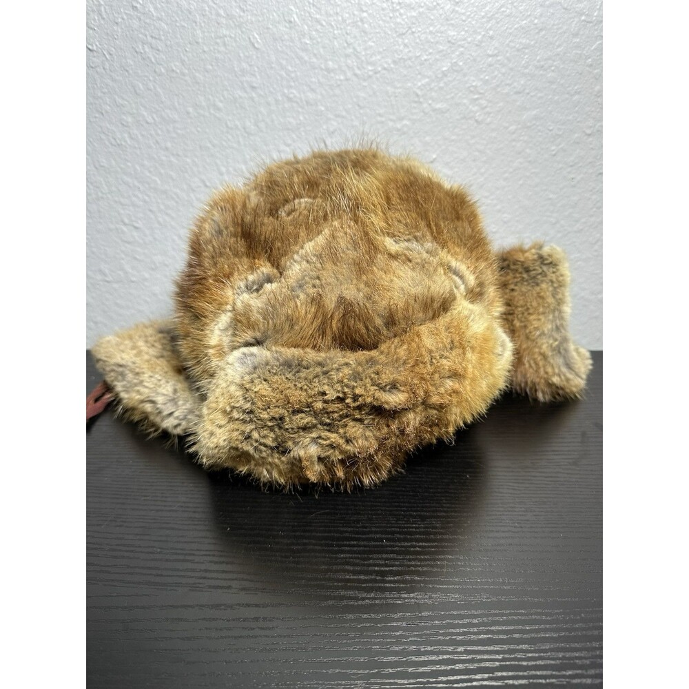 Vintage Fur Made in Russia Earflap Hat originally designed by mad caps